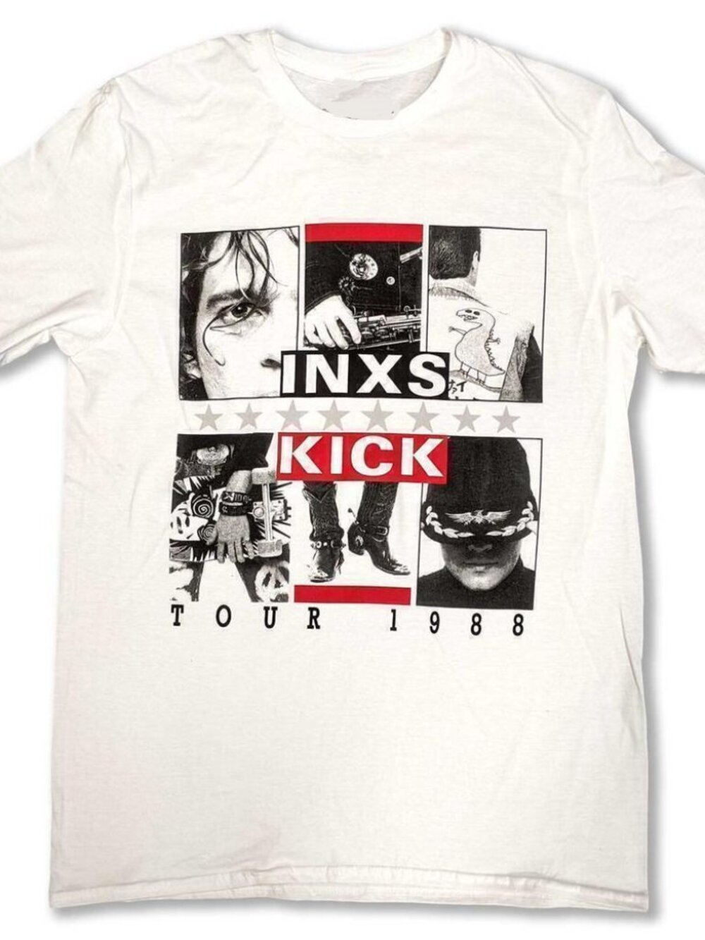 INXS Kick Tour Retro Band Graphic Music Fan Unisex T-Shirt